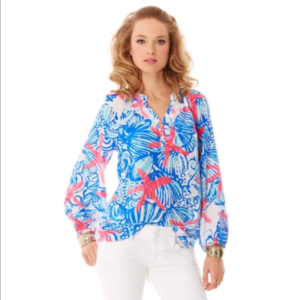 Lilly Pulitzer She She Shells Elsa top